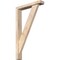 Ekena Millwork Traditional Block Smooth Bracket w/ Offset Brace, Douglas Fir, 3 1/2"W x 18"D x 30"H BKT0402X18X30TRA05SDF - alternate 1